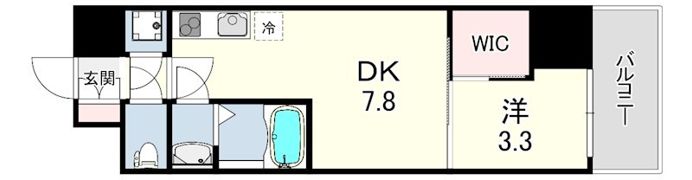 セレニテ神戸駅前アリエの間取り画像