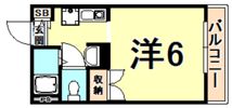 グリーンハイツ天道の間取り画像