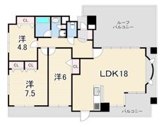 ワコーレ甲子園口フィールズの間取り画像