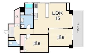 竹園マンションの間取り画像