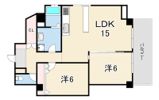 竹園マンションの間取り画像