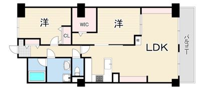 芦屋翠ケ丘パークマンションの間取り画像
