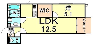 カーサフォレスタ塚口の間取り画像