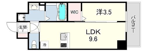 国香通4丁目新築マンションの間取り画像