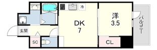 国香通4丁目新築マンションの間取り画像