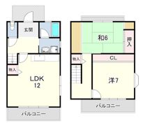 親王塚テラスハウスの間取り画像