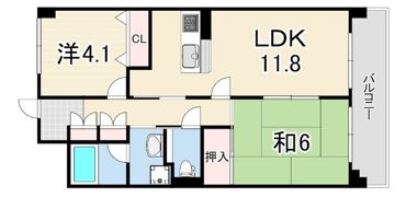 ジオレミヨ甲子園口の間取り画像