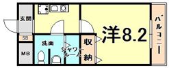 コンセール愛宕山の間取り画像