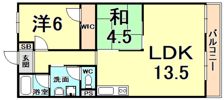 サンライフ熊野の間取り画像