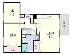 ポレール伊川の間取り画像