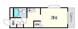 ONハイツ甲東園の間取り画像