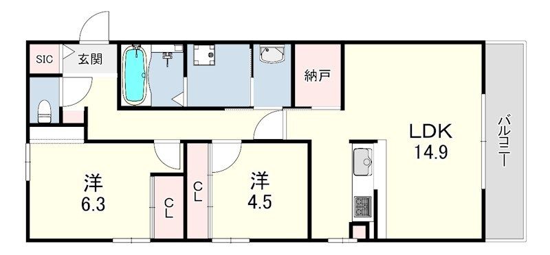 近くのファミリーマート 西宮北口駅南店まで400m（徒歩5分）