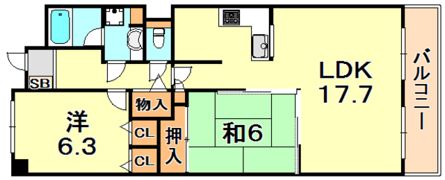 カルム学園緑ヶ丘の間取り画像
