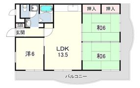 シーサイドヌーベル重の間取り画像