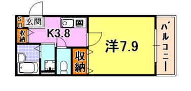 コンフォート宮本町の間取り画像