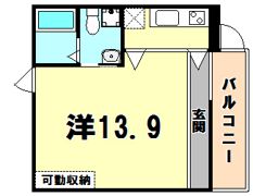 ラウェゾン北野の間取り画像