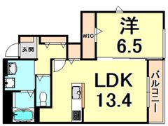 REVEUR甲東 1の間取り画像