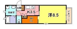 シャーメゾン上沢の間取り画像