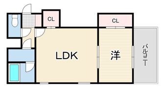 デコール岡本2番館の間取り画像