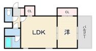 デコール岡本2番館の間取り画像