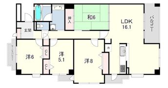 芦屋西山アーバンライフの間取り画像