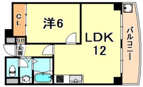 サンパレス21六甲2の間取り画像
