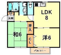 リビング六甲ウエストA棟の間取り画像