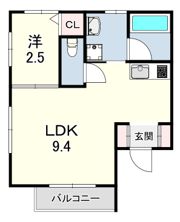 ウィローズ魚住の間取り画像
