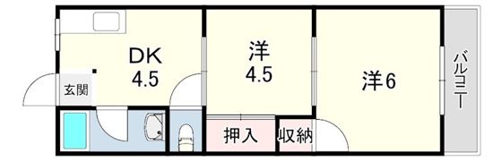 みづほハイツの間取り画像