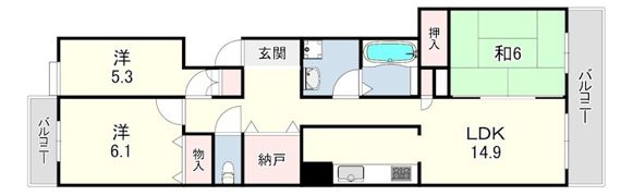 赤羽グリーンタウンの間取り画像