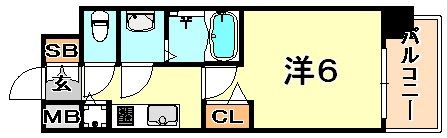 ララプレイス神戸西元町の間取り画像