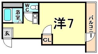 エスタイル尼崎の間取り画像