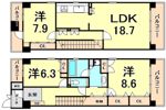 ナビールコート安井町の間取り画像