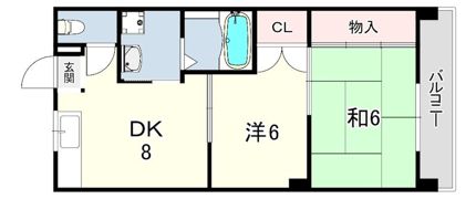 舞子坂ハイムの間取り画像
