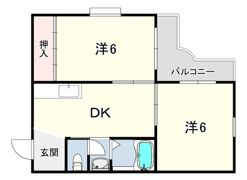第二庭園ハイツの間取り画像