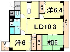 メゾン西宮の間取り画像
