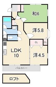 メープルコートの間取り画像