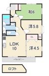 メープルコートの間取り画像
