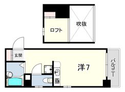 クレール芦屋の間取り画像