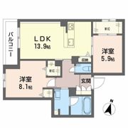 シャーメゾングランデール御影の間取り画像