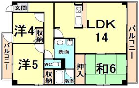 マンションヴィーガの間取り画像