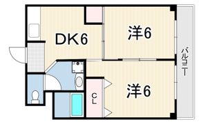パステル武庫之荘の間取り画像