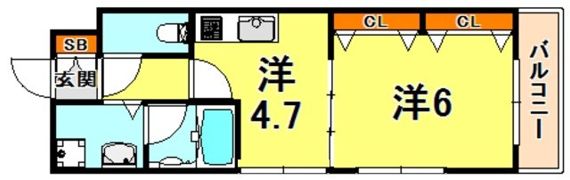 エスペランサ御影2の間取り画像
