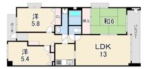 パーク・ハイム芦屋呉川町の間取り画像