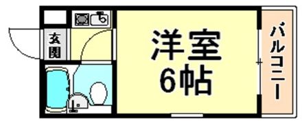 ダイドーメゾン御影の間取り画像