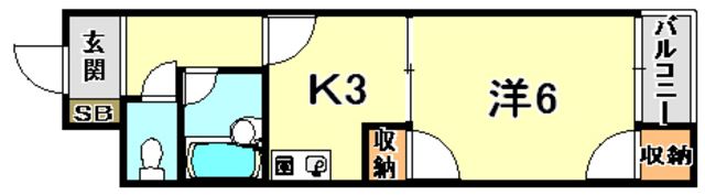 フルーレゾン西多聞の間取り画像