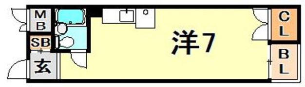 フルーレゾン西多聞の間取り画像