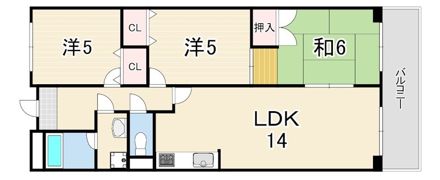 サンライフ大津和の間取り画像