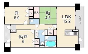 ドルフ灘ヴェールデュランの間取り画像