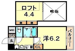 エステムコート三宮EASTポルトマーレの間取り画像
